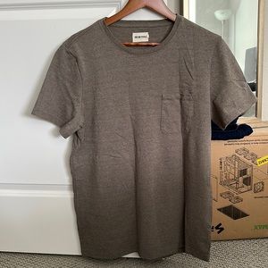 Taylor Stitch Heavy Bag Tee - Walnut - Size 42/Large